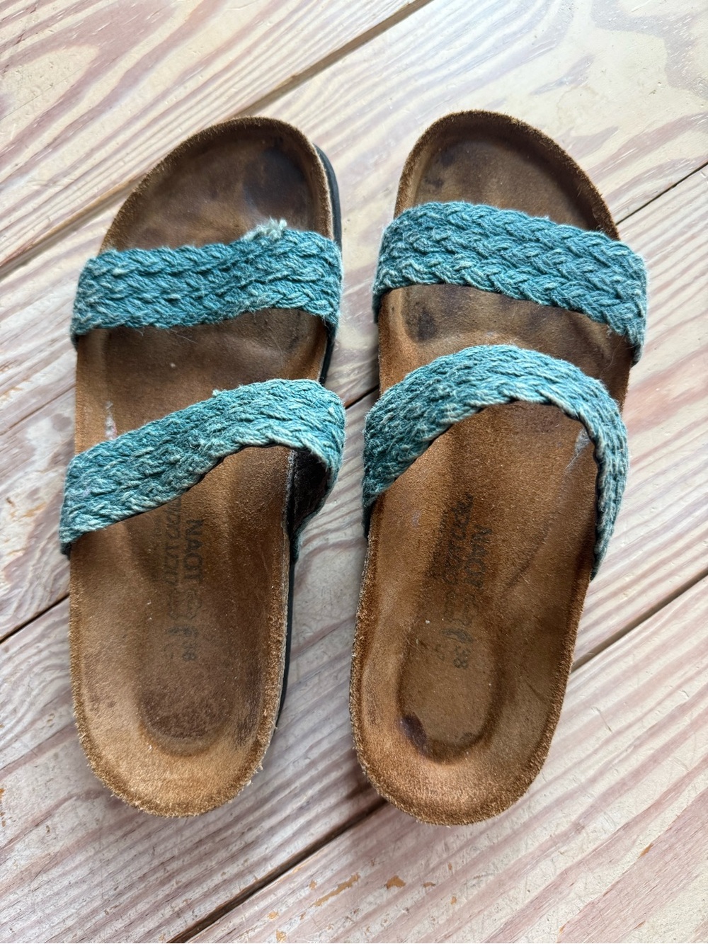 Naot Braided Strap Sandals Size 38